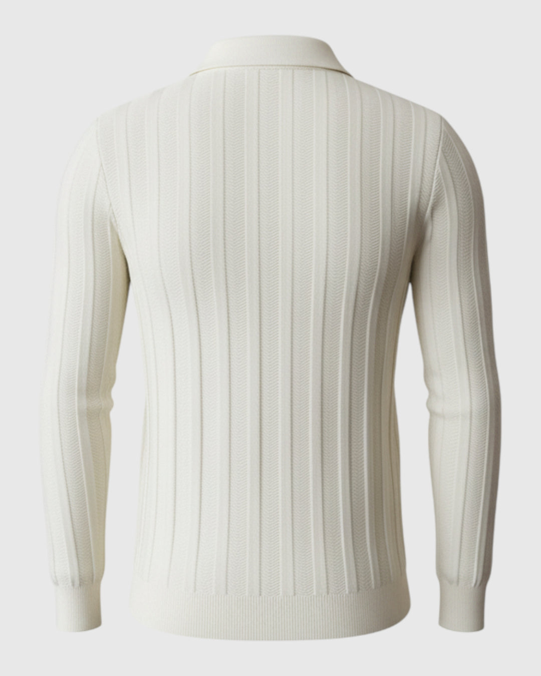 Jersey polo de hombre con cremallera