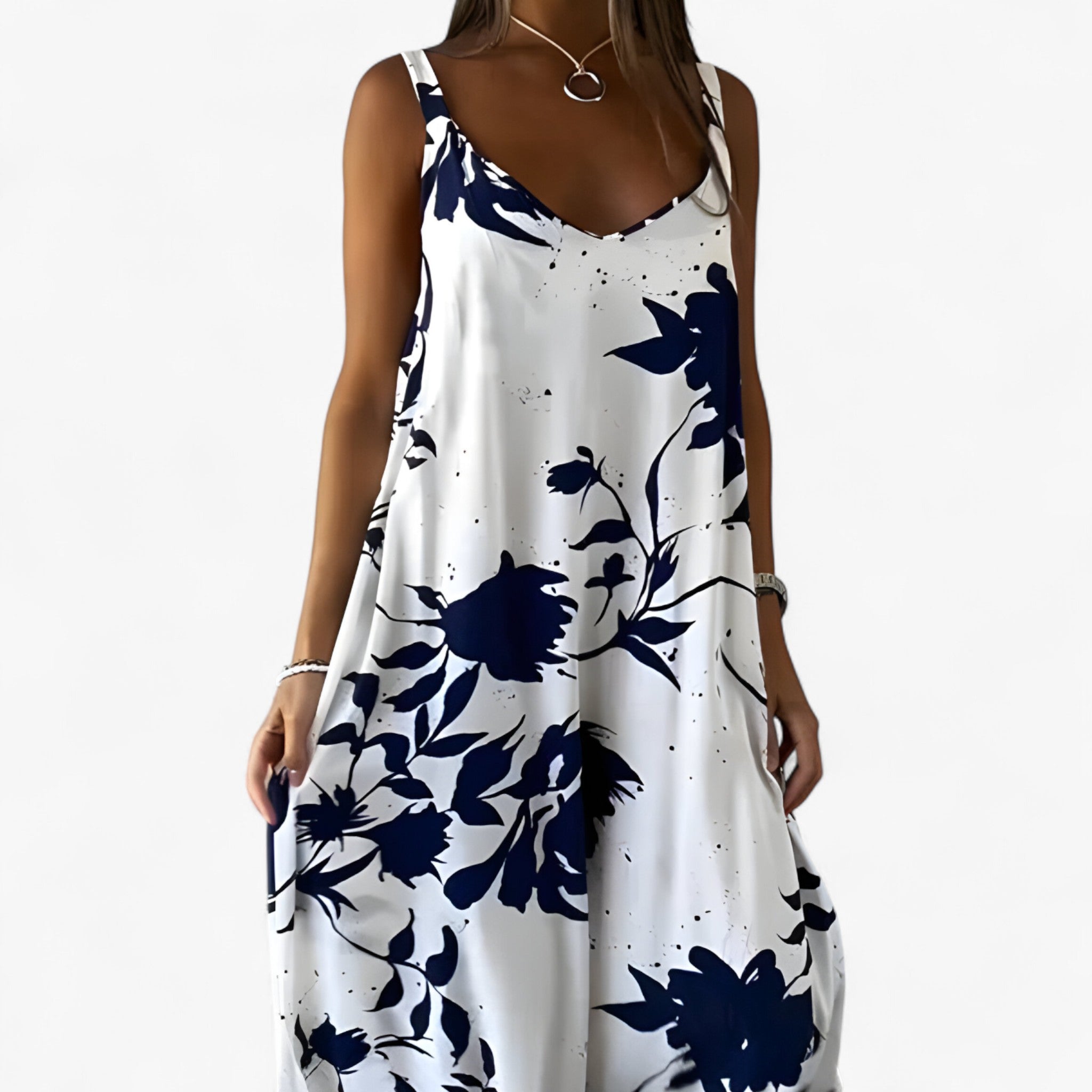 Elegant Floral Maxi Dress for Women