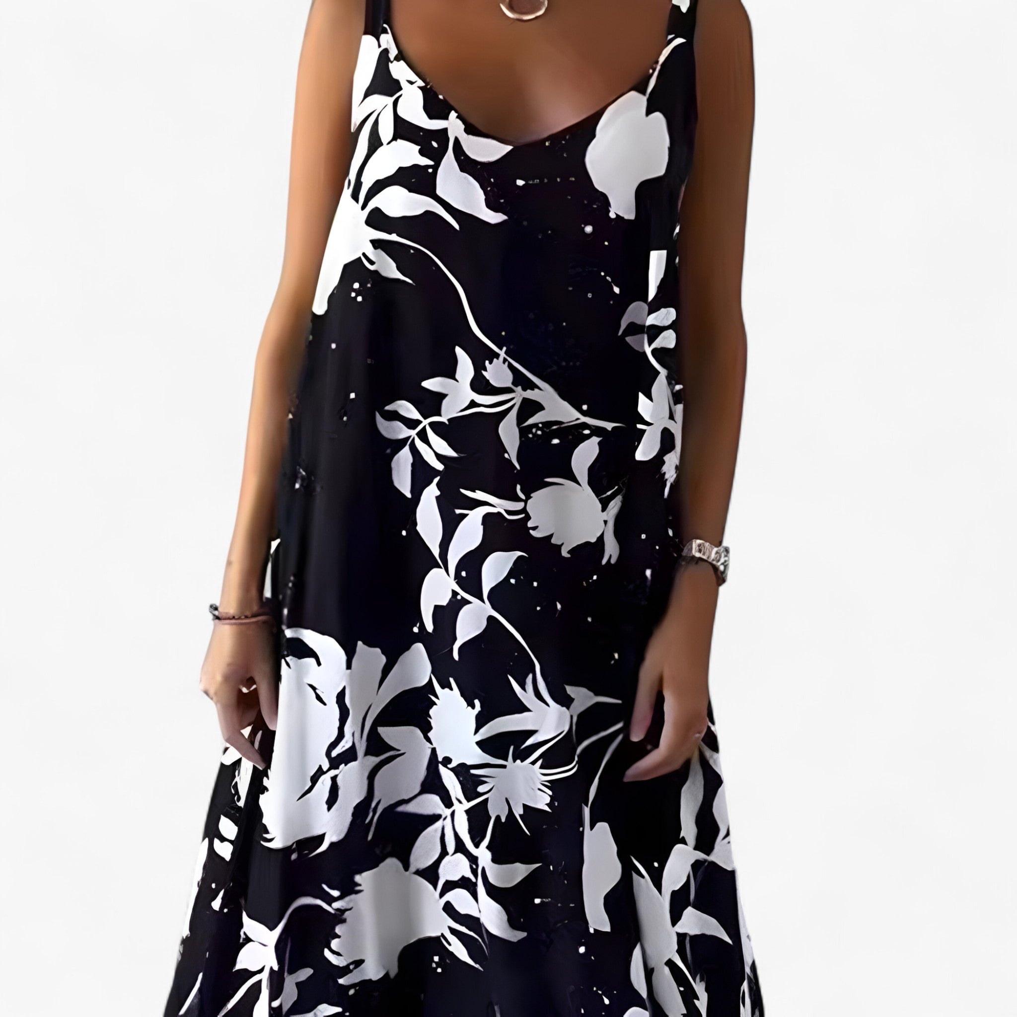 Elegant Floral Maxi Dress for Women