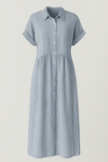 Sophisticated Midi Dress with Convenient Side Pockets
