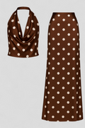 Women's Polka Dot Two-Piece Set