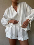 Women's Ruffle Lounge Set – Effortless Comfort for Everyday Relaxation