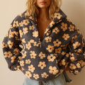 Women's Daisy Print Knit Sweater