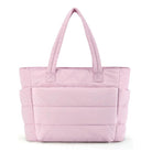 Chic Puffer Tote Bag with Padded Laptop Compartment
