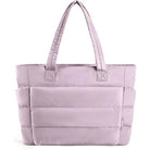 Chic Puffer Tote Bag with Padded Laptop Compartment