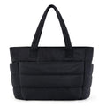 Women's Chic Puffer Tote Bag with Padded Laptop Compartment