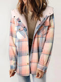 Women's Plaid Hooded Flannel Jacket