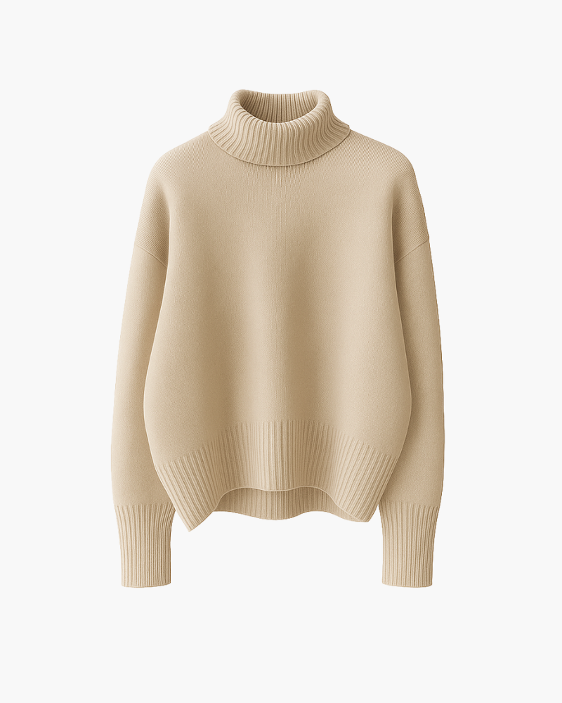 Cozy Ultra-Soft High-Neck Knit Sweater