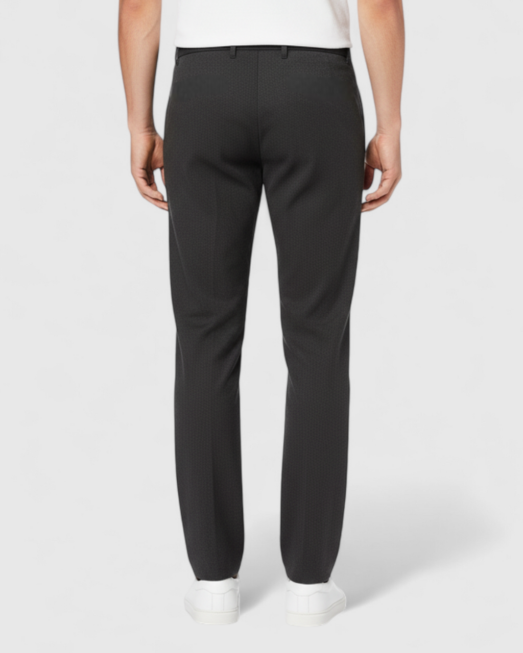 Pantalón informal moderno de otoño para hombre en color negro