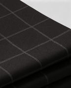 Pantalones formales a cuadros negros para hombre