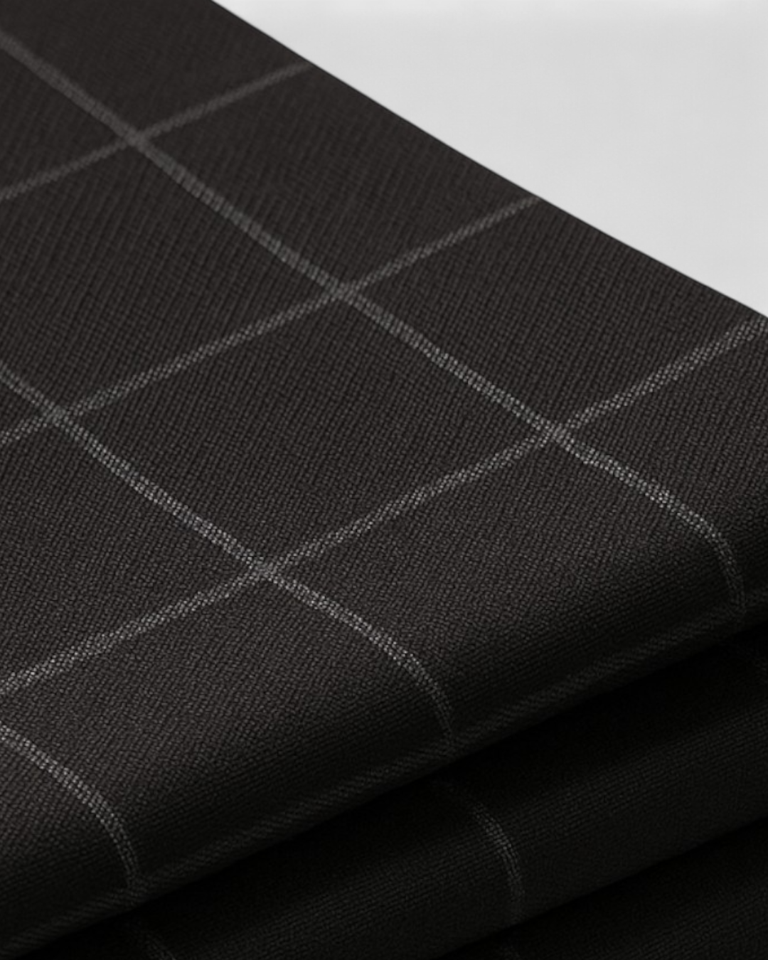 Pantalones Formales a Cuadros Negros Para Hombre