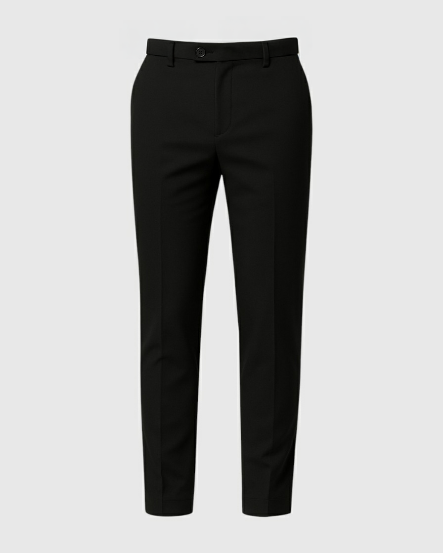 Pantalones Negros Casuales Ajustados