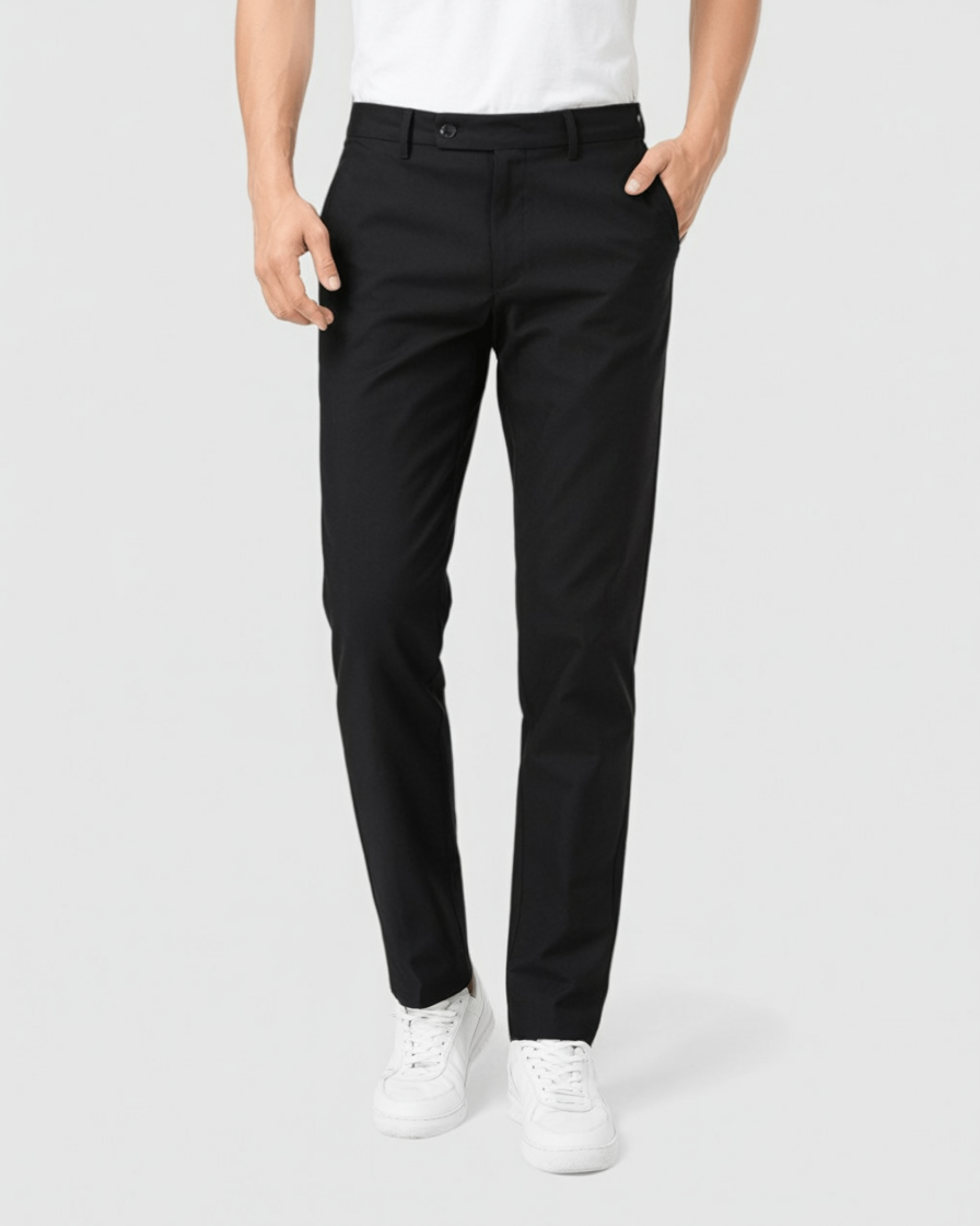 Pantalones Negros Casuales Ajustados