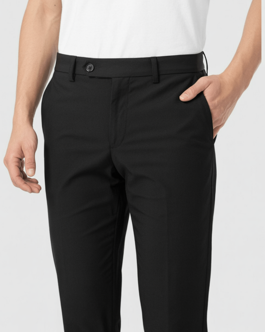 Pantalones Negros Casuales Ajustados