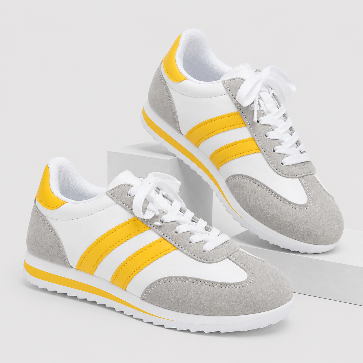 Retro Casual Sneakers – Lightweight Lace-Up Everyday Shoes
