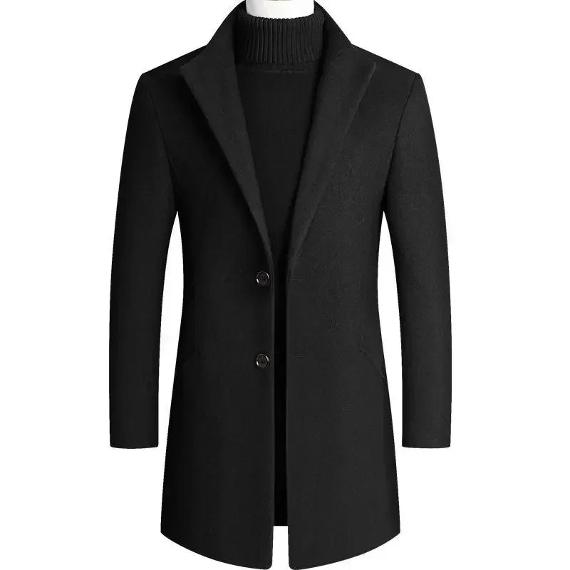 Stylish wool trench coat for men – timeless elegance and warm comfort