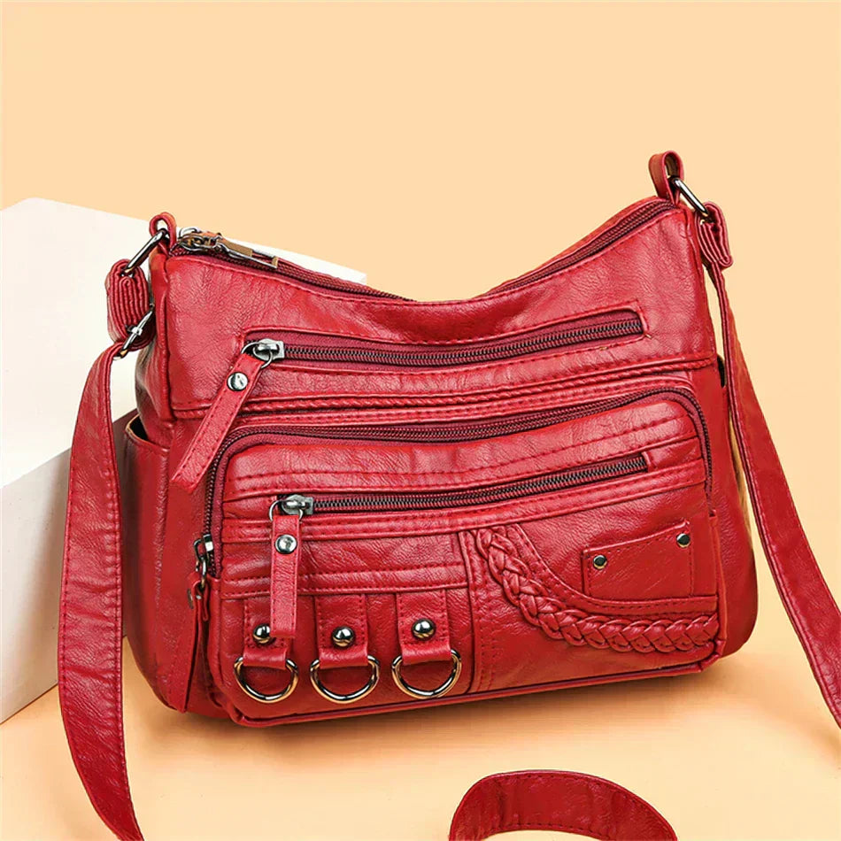 Women's Timeless Multi-Layer Crossbody Bag for Effortless Everyday