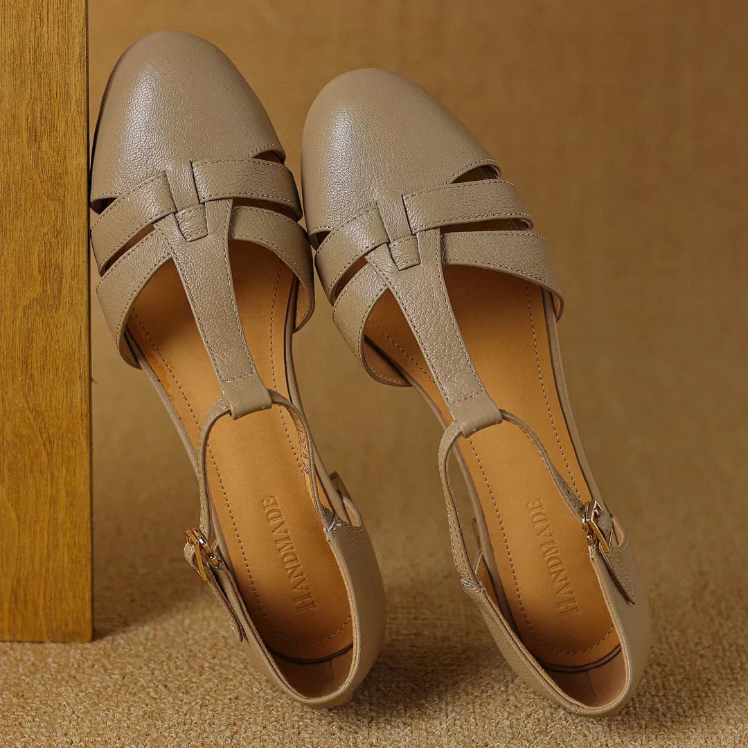 Orvanna T-Bar Flats - Sleek, Comfortable Flat Shoes for Everyday Style
