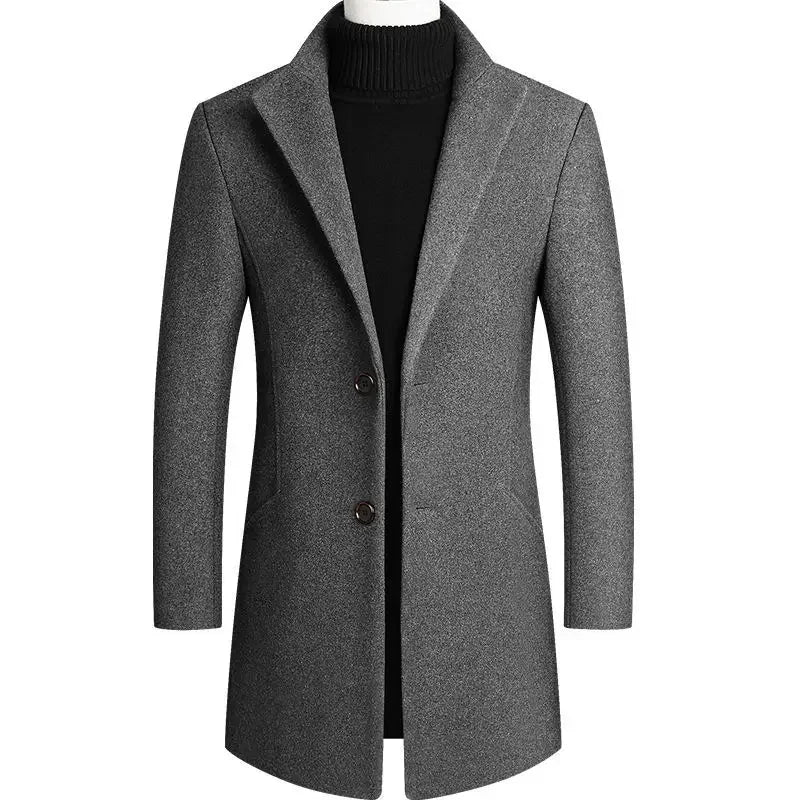 Stylish wool trench coat for men – timeless elegance and warm comfort