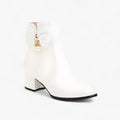 Women's Chic Bow-Detail Ankle Boots with Heel — Available in