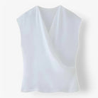 Alessia | Damen-sæt Unifarben - Bluse & slange - Hvid overdel - women's fashion - {{ product_tags }