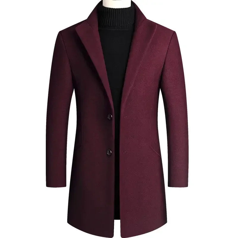 Stylish wool trench coat for men – timeless elegance and warm comfort