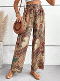 Women's Olivia Vintage-Print Wide-Leg Pants