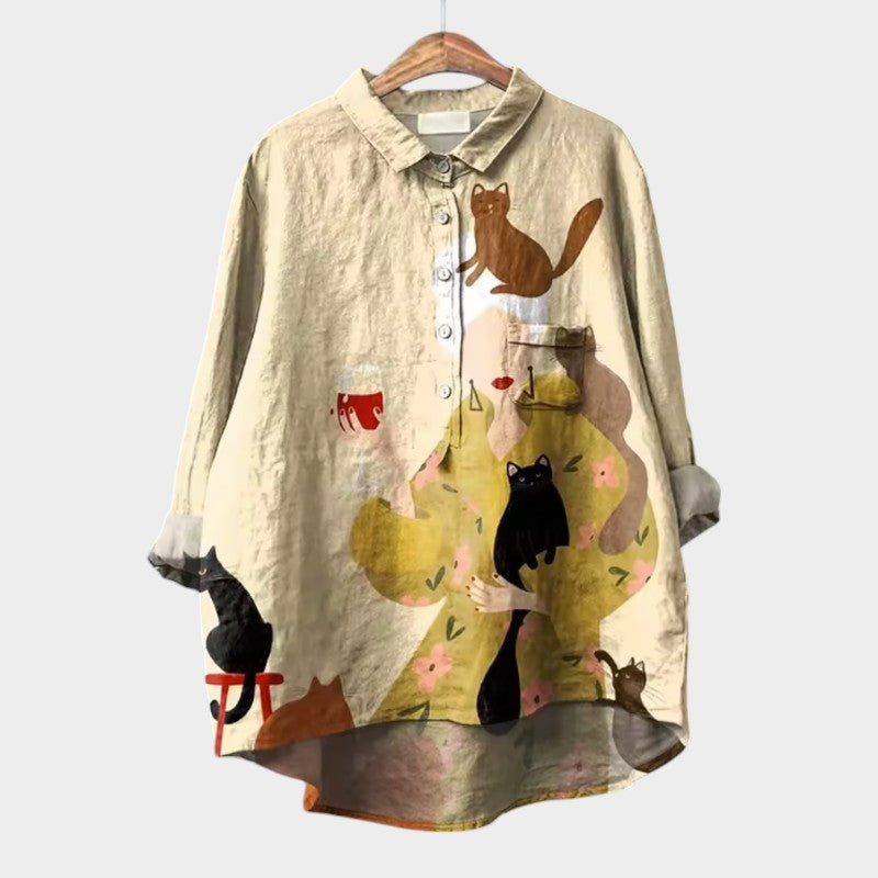 Women's Saga Blouse - Effortless Chic Top