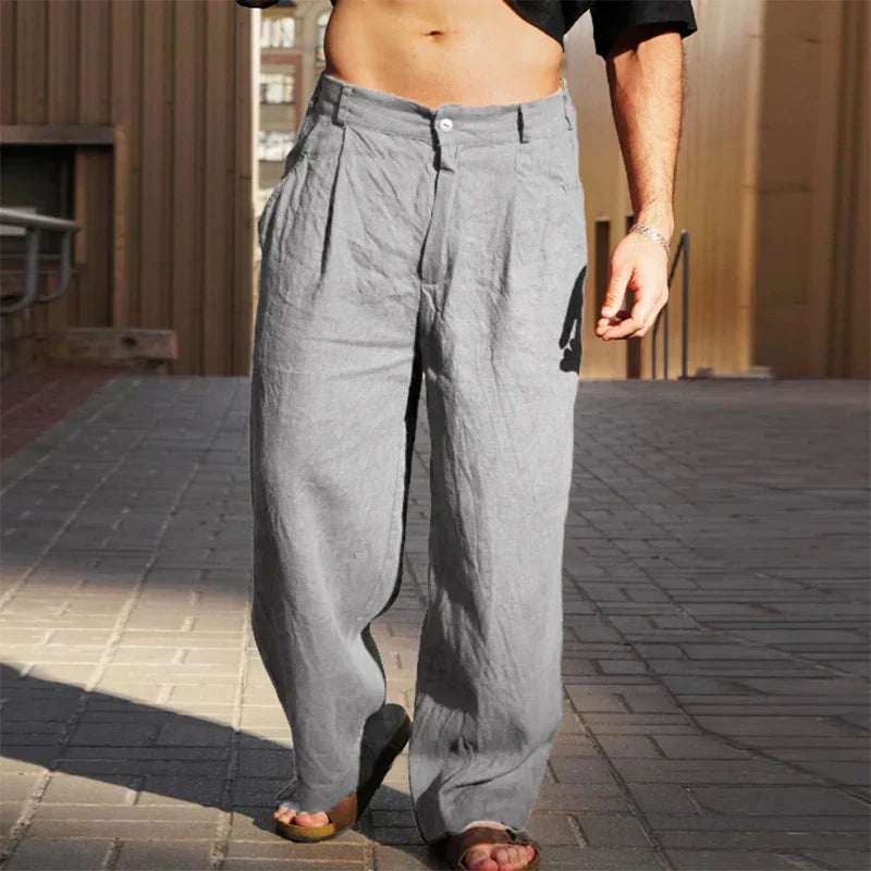 Effortless Wide-Leg Linen Pants