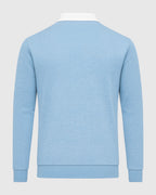 Suéter moderna de lana azul para hombre