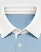 Suéter moderna de lana azul para hombre