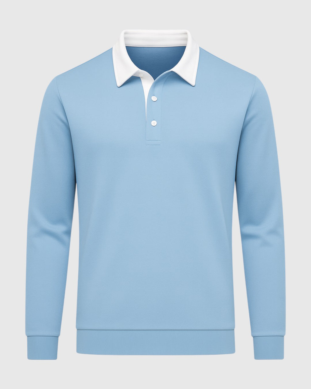 Suéter moderna de lana azul para hombre