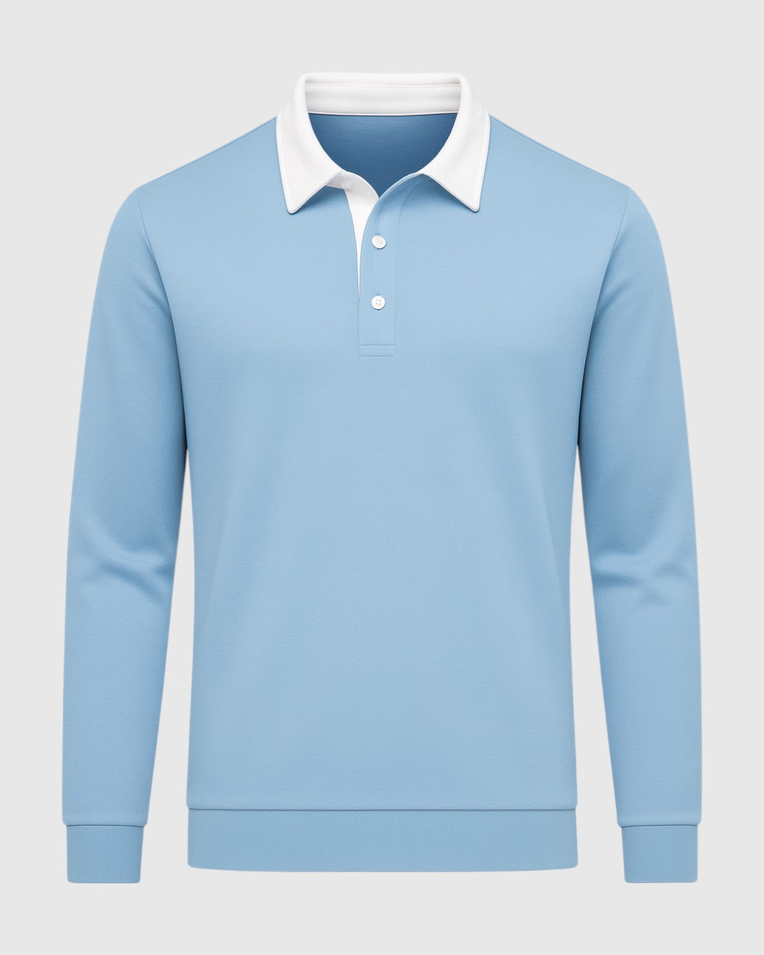 Suéter moderna de lana azul para hombre