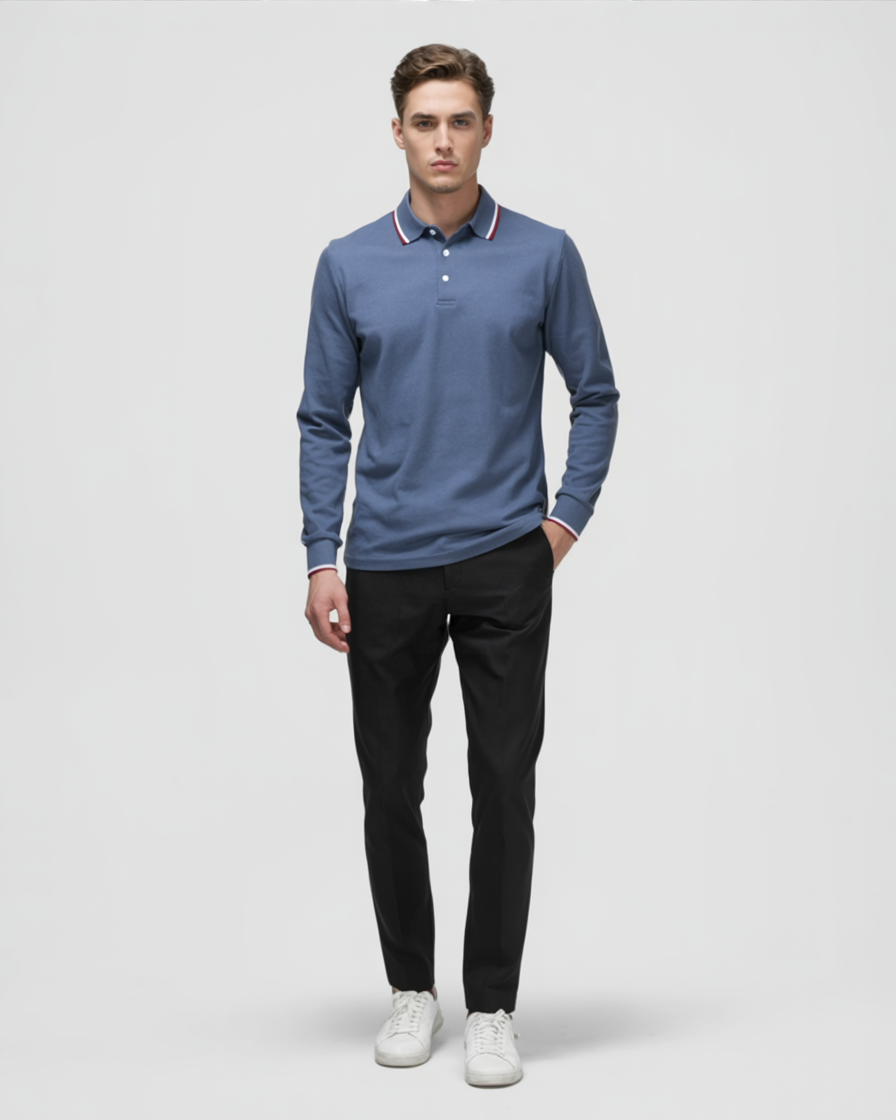 Suéter para hombre con cuello