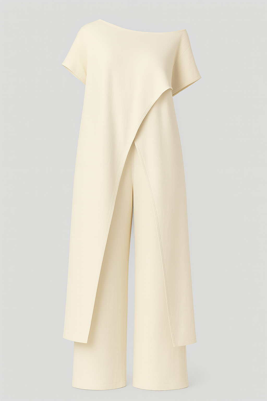 Chic Women's Set: Elegant Blouse & Tailored Trousers