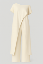 Chic Women's Set: Elegant Blouse & Tailored Trousers