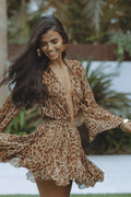 Charlotte Summer Long-Sleeve Mini Dress for Women - Effortless Chic