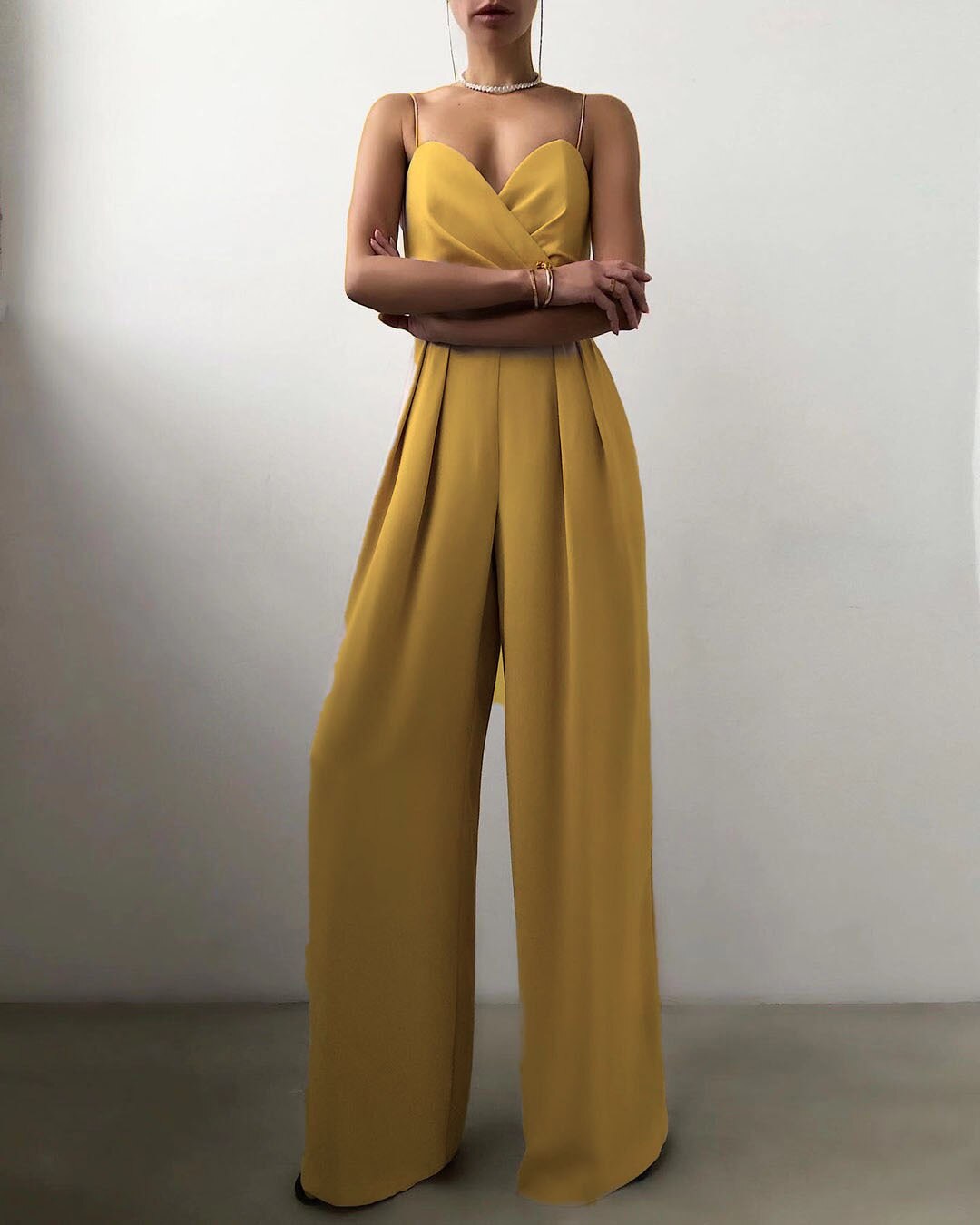 Livia Strappy Wide-Leg Jumpsuit — Effortless Chic
