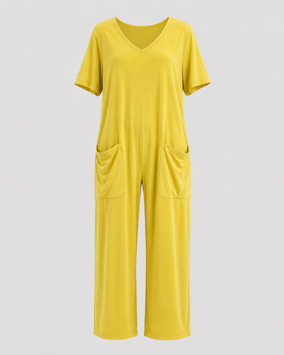 Women > Jumpsuit : Women's Effortless Relaxed-Fit Jumpsuit in Sunflower Yellow van DUUWE