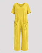 Women > Jumpsuit : Women's Effortless Relaxed-Fit Jumpsuit in Sunflower Yellow van DUUWE