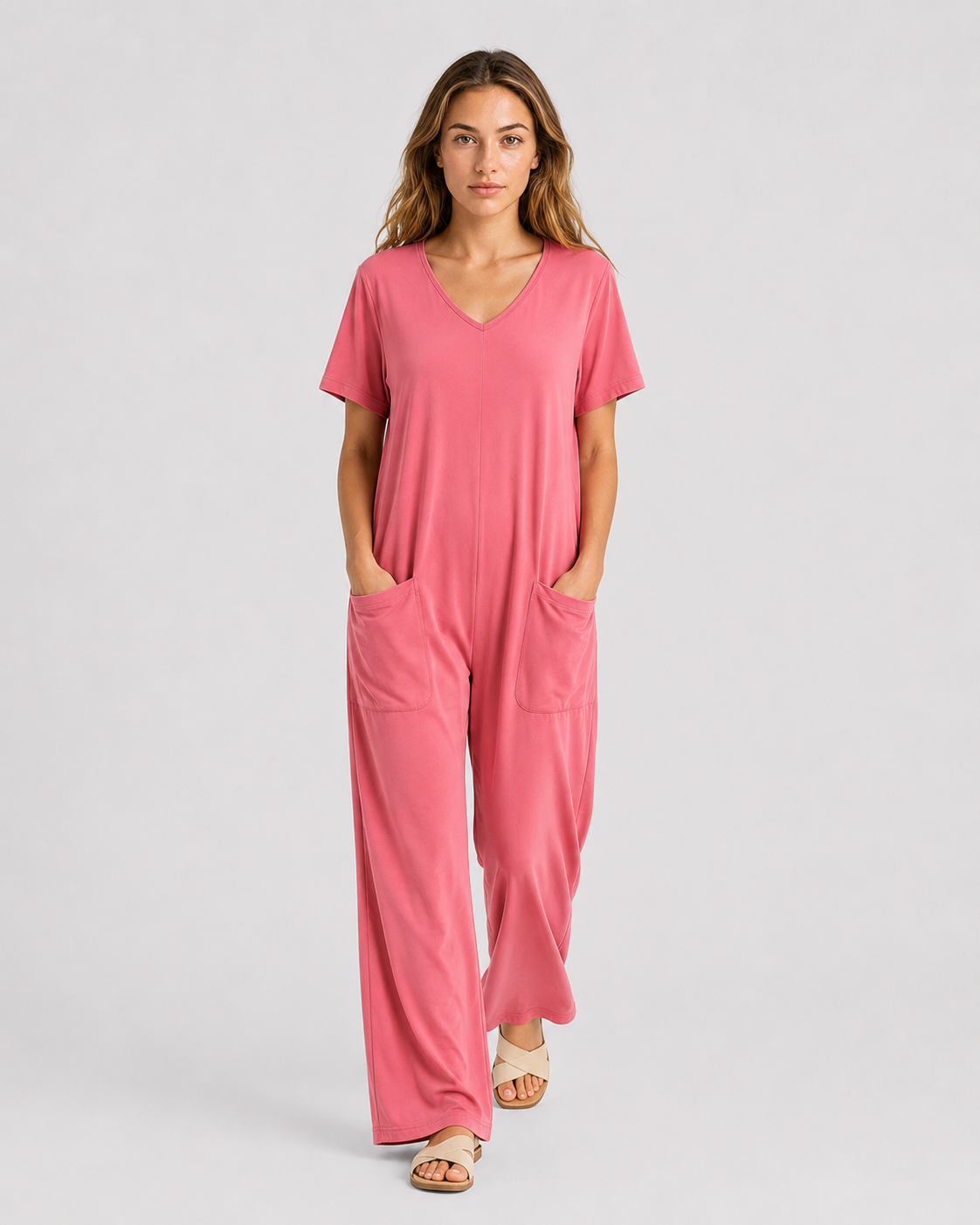 Women > Jumpsuit : Women's Effortless Relaxed-Fit Jumpsuit in van DUUWE