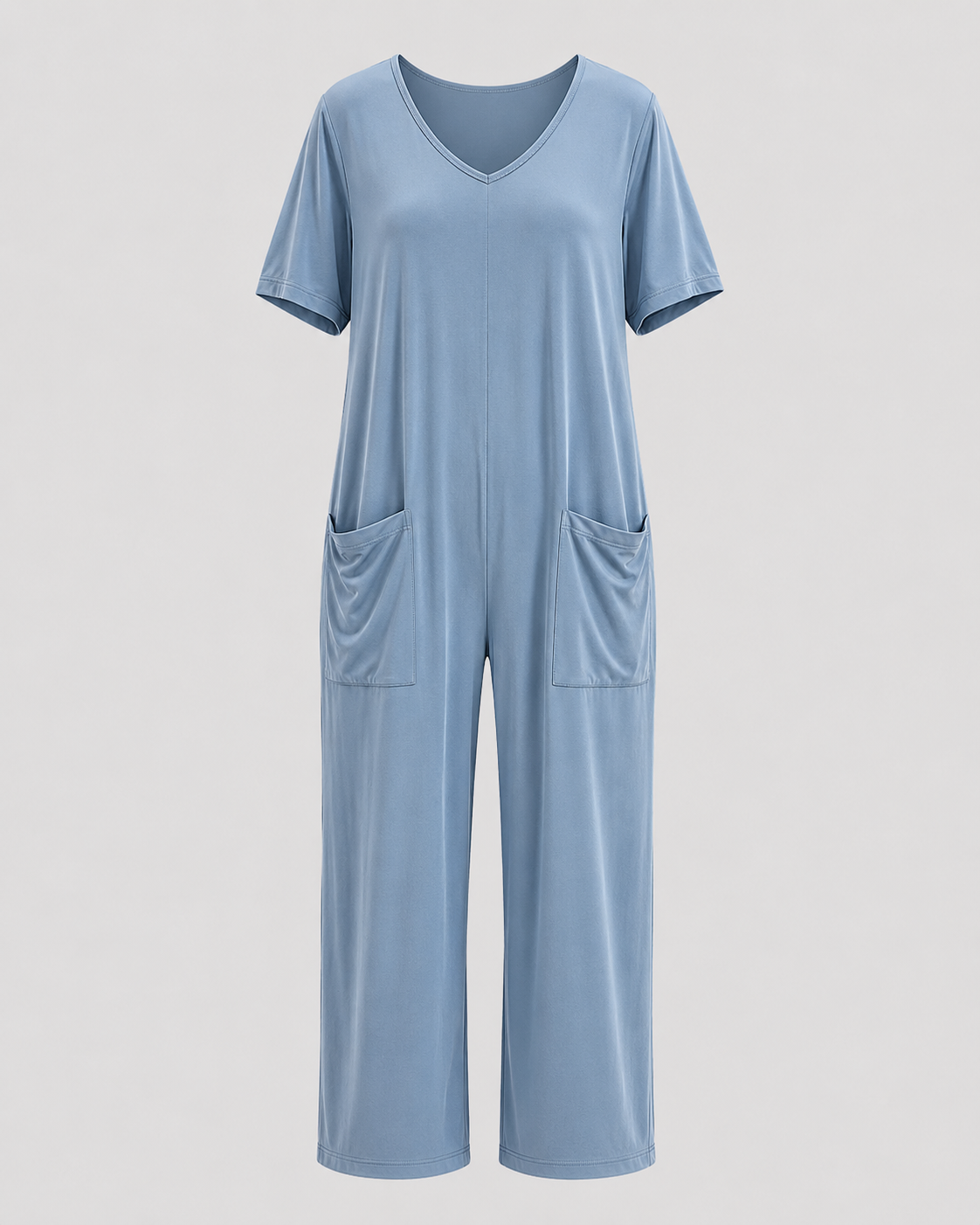Women > Jumpsuit : Women's Effortless Relaxed-Fit Jumpsuit in Sky Blue van DUUWE