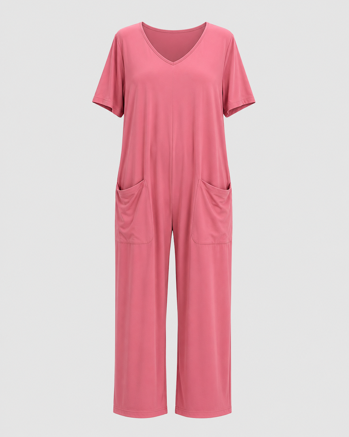 Women > Jumpsuit : Women's Effortless Relaxed-Fit Jumpsuit in Coral Pink van DUUWE