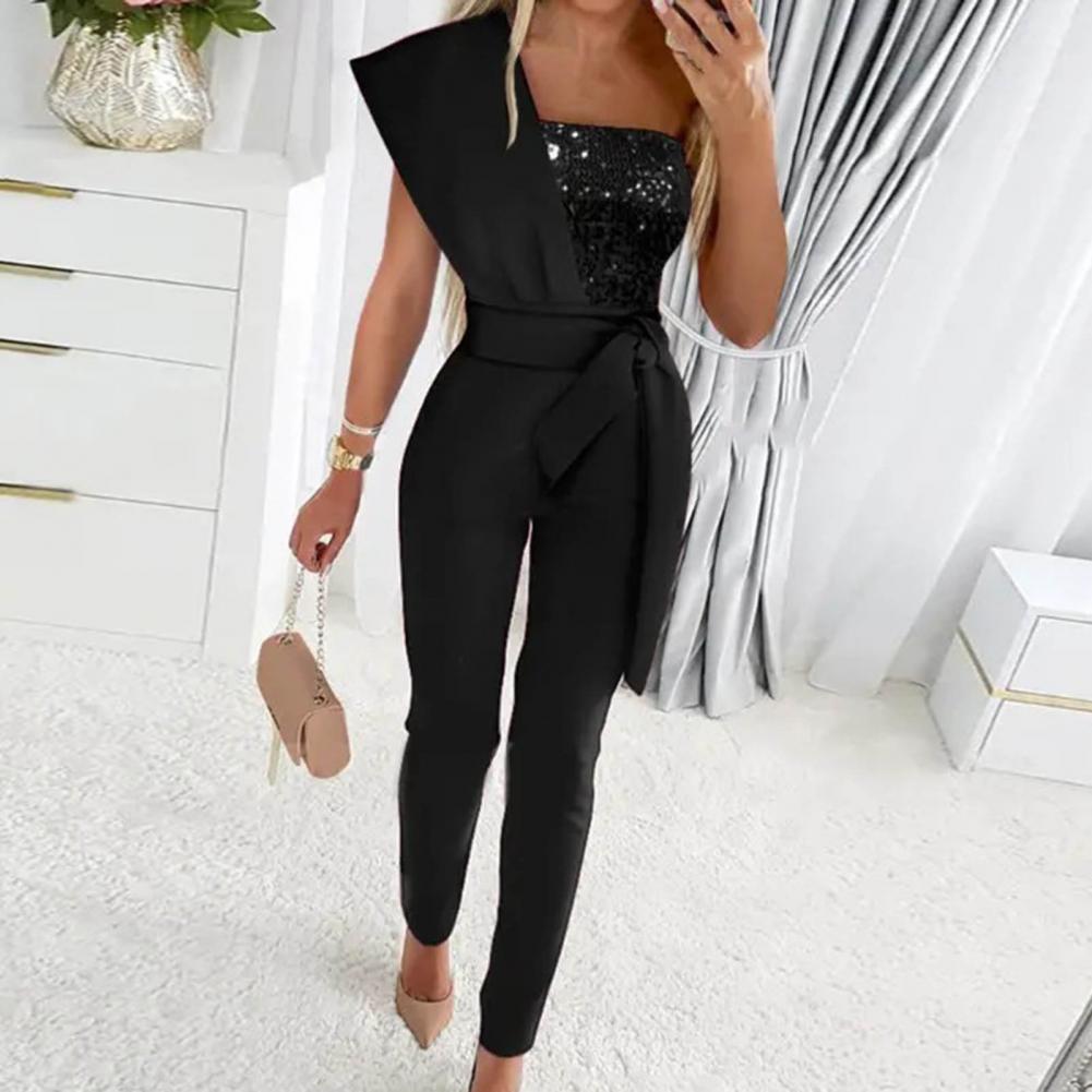 Savannah One-Shoulder Jumpsuit - Effortlessly Elegant & Chic