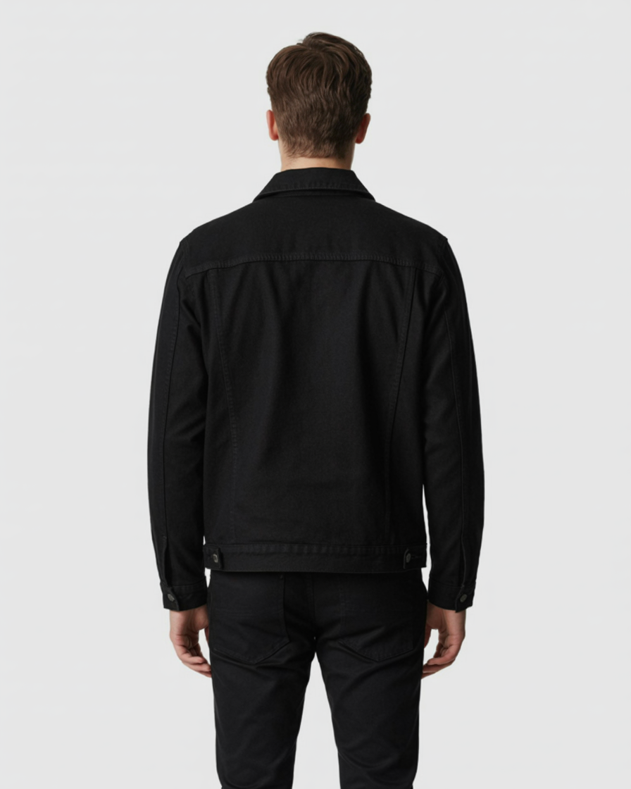 Chaqueta Negro para el Estilo Urbano