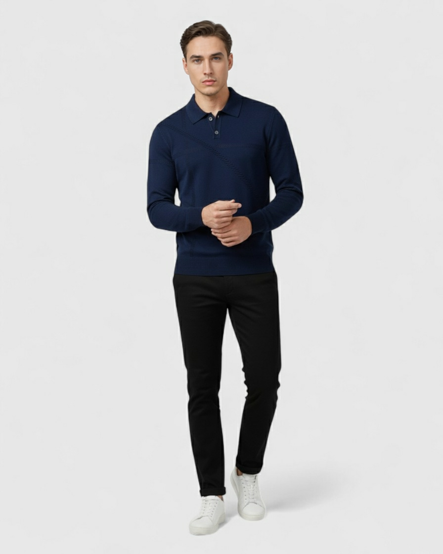 Suéter Azul Marino Para Hombre