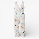 Chic Floral-Print Sleeveless Jumpsuit