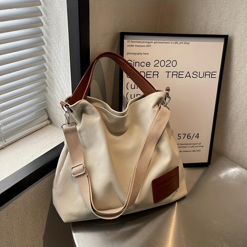 Chic Canvas Shoulder Bag — Stylish, Practical, Everyday Essential