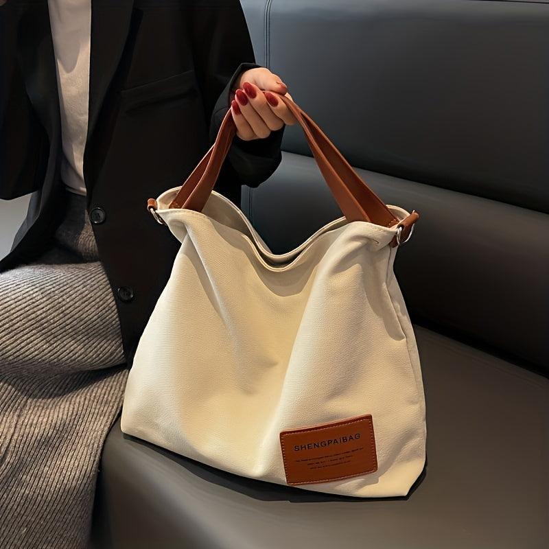 Chic Canvas Shoulder Bag — Stylish, Practical, Everyday Essential