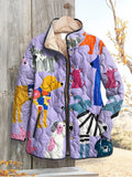Women's Casual Jacket with Adorable Dog Print